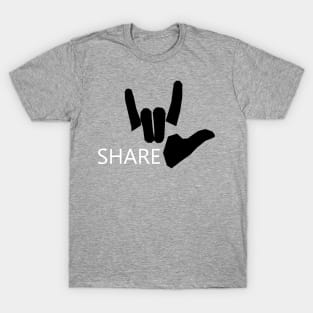 Share Love - Sign Language - Motivation T-Shirt